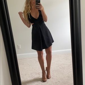 Express Sexy Deep V Cut-Out Dress